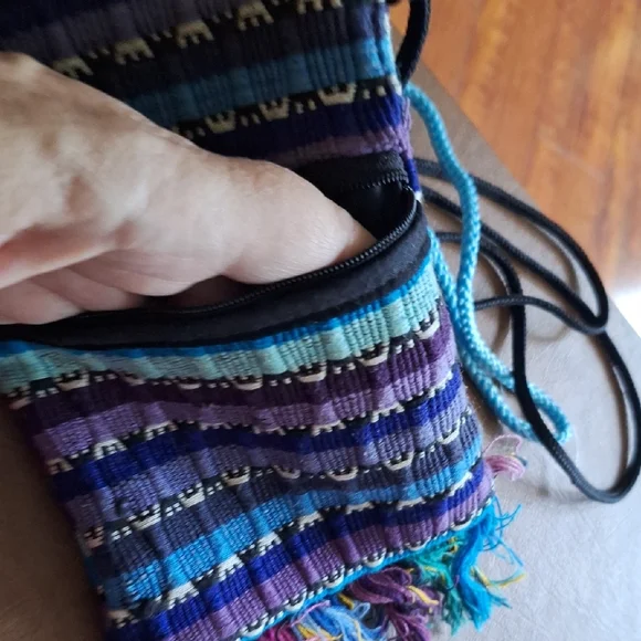 Beaded Teal Crossbody Phone Bag - Women - Picture 6 of 11